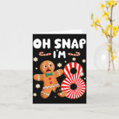 Carte Christmas Oh Snap 8 Year Old Gingerbread Man 8th B (Fleur jaune)