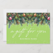 Carte Christmas Ornaments Logo Gift Certificate (Devant)
