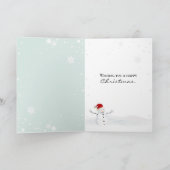 Carte Christmas Owl with Winter Hat (Intérieur)