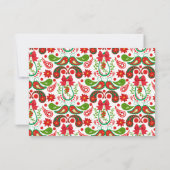 Carte Christmas Paisley & Poinsettia Jolly (Dos)