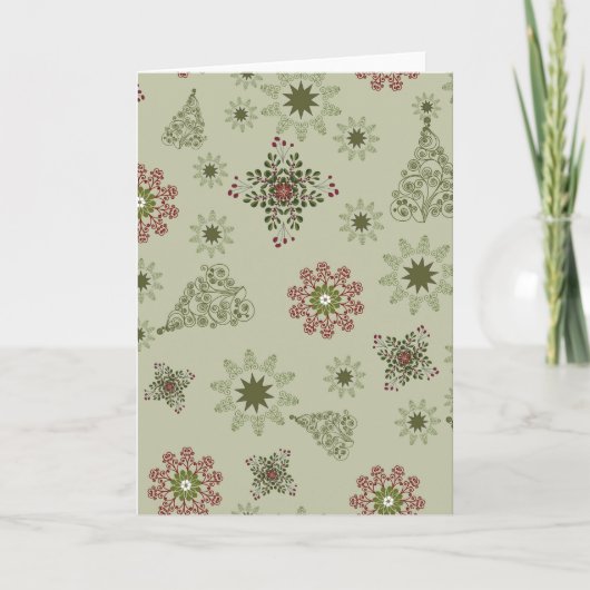 Carte Christmas pattern backgrounds seamless surface pat (Devant)