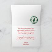 Carte Christmas Photo Certificate Santa Nice List (Intérieur)