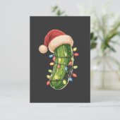 Carte Christmas Pickle Pickle In Xmas Light Pickle (Debout devant)