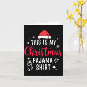 Carte Christmas Pj Pajama Pjs  (Fleur jaune)