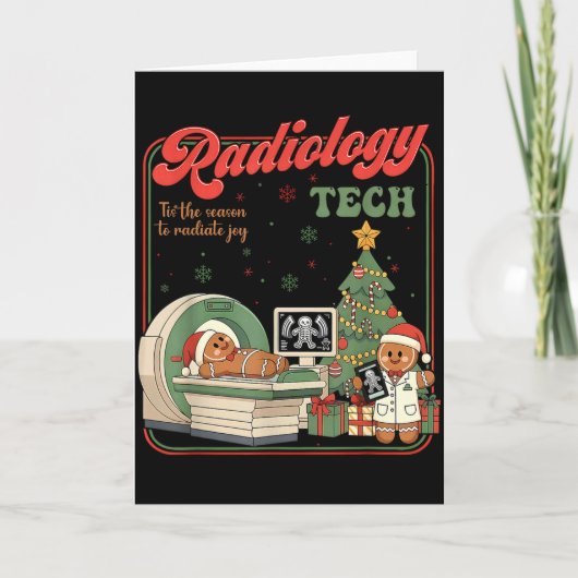 Carte Christmas Radiology Tech Funny Gingerbread Man Rad (Devant)