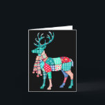 Carte Christmas Reindeer Patchwork Reindeer Men Women Ki<br><div class="desc">Christmas Reindeer Patchwork Reindeer Men Women Kids Xmas</div>