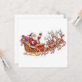 CARTE CHRISTMAS SANTA (Devant/Arrière en situation)