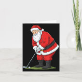 Carte Christmas Santa Golf Golfer Xmas Funny Christmas G (Devant)