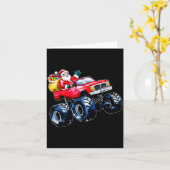 Carte Christmas Santa Monster Truck Xmas Boys Kids Toddl (Fleur jaune)
