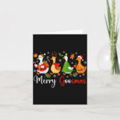 Carte Christmas Silly Goose Funny Merry Goosemas Xmas Tr (Devant)