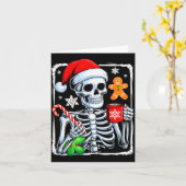 Carte Christmas Skeleton Hot Chocolate Funny Xmas Men Wo (Fleur jaune)