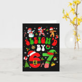 Carte Christmas Sleigh'd By 67 Funny Six Seven Meme 6 7 (Fleur jaune)