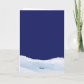 Carte Christmas snowman (Dos)