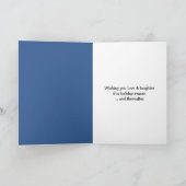 Carte Christmas Snowman Scowling at a Rabbit (Intérieur)