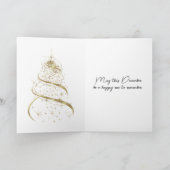 Carte Christmas Snowy Owl In the Moonlight (Intérieur)