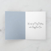 Carte Christmas Snowy Owls On a Winter Branch (Intérieur)