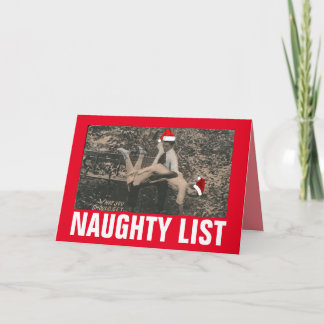 Carte Christmas spanking retro greeting card