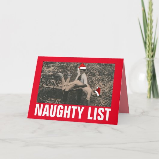 Carte Christmas spanking retro greeting card (Devant)
