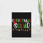 Carte Christmas Squad Matching Family Group Xmas Decor H (Devant)