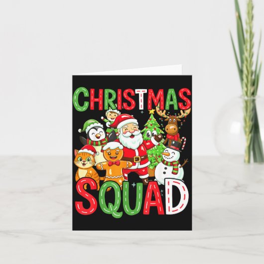 Carte Christmas Squad Santa Family Matching Xmas  (Devant)