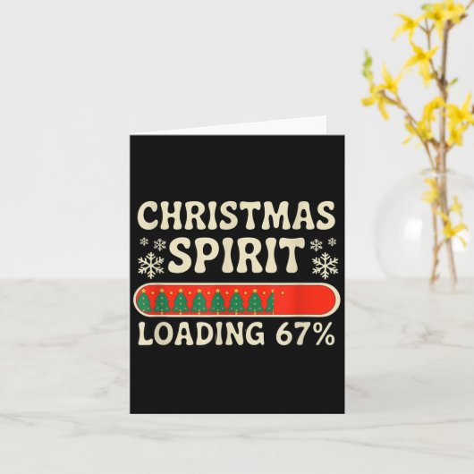Carte Christmas Srit Loading 67 Meme Six Seven Holiday S (Fleur jaune)