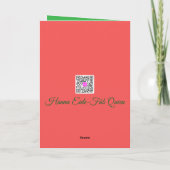 Carte Christmas Sunflower  (Dos)