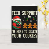 Carte Christmas Tech Suprt Here To Delete Cookies It Men (Fleur jaune)