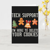 Carte Christmas Tech Suprt Here To Delete Cookies Xmas M (Fleur jaune)