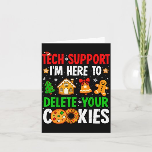 Carte Christmas Tech Suprt Here To Delete Cookies Xmas M (Devant)