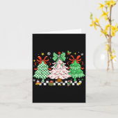 Carte Christmas Tis The Season Coquette Bow Christmas Tr (Fleur jaune)