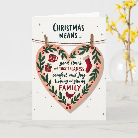 Carte Christmas Togetherness Card (Fleur jaune)