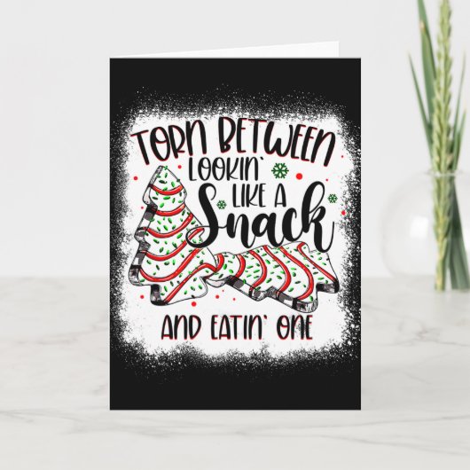 Carte Christmas Tree Cake Torn Between Lookin Like A Sna (Devant)