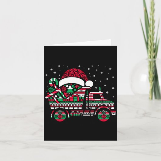 Carte Christmas Tree Candy Dump Truck Christmas Boys Men (Devant)