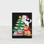 Carte Christmas Tree Cats Xmas  (Devant)