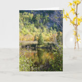 Carte Christmas tree holiday greeting card (Fleur jaune)