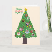 Carte Christmas Tree Photo Collage Card (Devant)