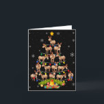 Carte Christmas Tree Santa Hat Lights Xmas<br><div class="desc">Christmas Tree Santa Hat Lights Xmas</div>