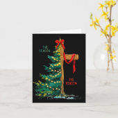 Carte Christmas Tree The Season Jesus Cross The Reason  (Fleur jaune)