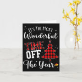 Carte Christmas Trees It's The Most Wonderful Time Off T (Fleur jaune)