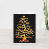 Carte Christmas Trombone Player Xmas Tree Jazz Music Lov (Devant)