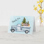 Carte Christmas Truck Carrying Trees & Animals (Fleur jaune)