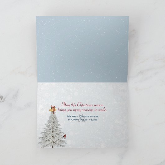 Carte Christmas Victorian House With Year (Intérieur)