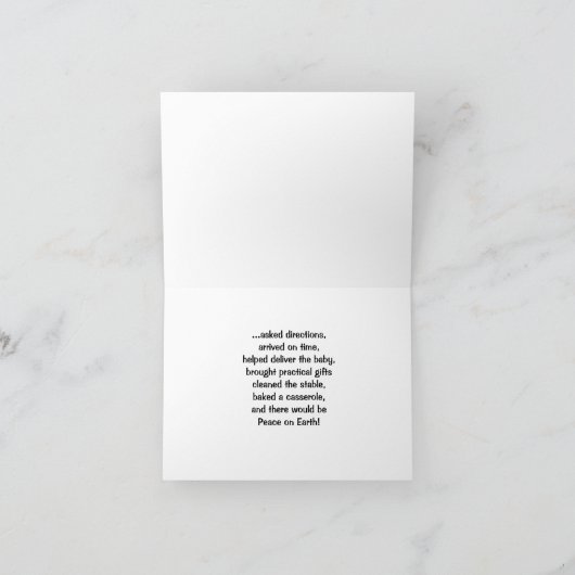 Carte Christmas What Three Wise Women would have done (Intérieur)