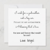 Carte Christmas Wish Godmère Proposition bébé avec Casqu (Dos)