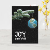 Carte Christmas World Globe Ornament With Stars (Fleur jaune)