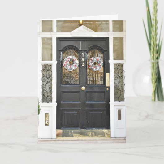 Carte Christmas Wreath London Architecture Photographie (Devant)