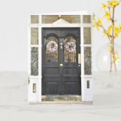 Carte Christmas Wreath London Architecture Photographie (Fleur jaune)