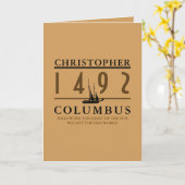 Carte Christophe Colomb 1492 (Fleur jaune)