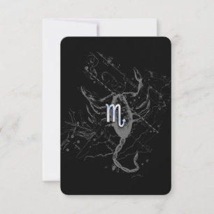 Carte Chrome comme Scorpio Zodiac Connexion Hevelius Dec