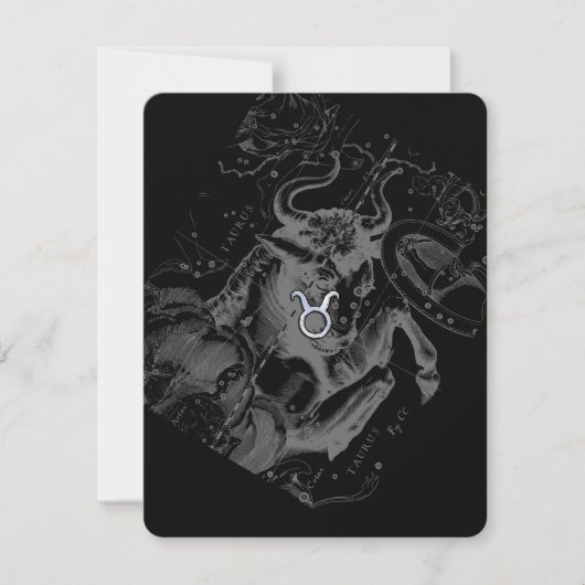 Carte Chrome comme Taurus Zodiac Connexion Hevelius (Devant)
